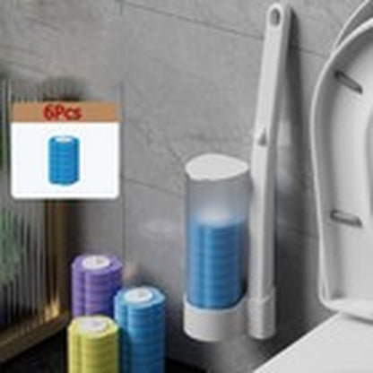 Disposable Toilet Brush Set Toilet Bowl Cleaning System Cleaners with Refills Uk
