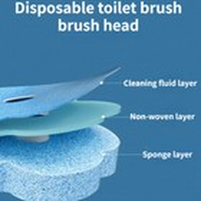 Disposable Toilet Brush Set Toilet Bowl Cleaning System Cleaners with Refills Uk