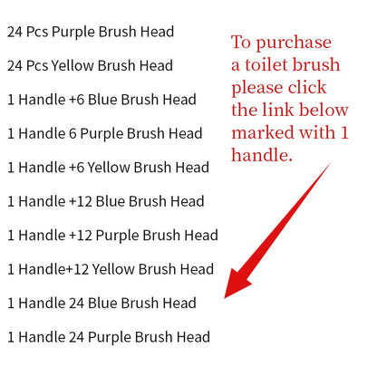 Disposable Toilet Brush Set Toilet Bowl Cleaning System Cleaners with Refills Uk