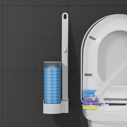 Disposable Toilet Brush Set Toilet Bowl Cleaning System Cleaners with Refills Uk