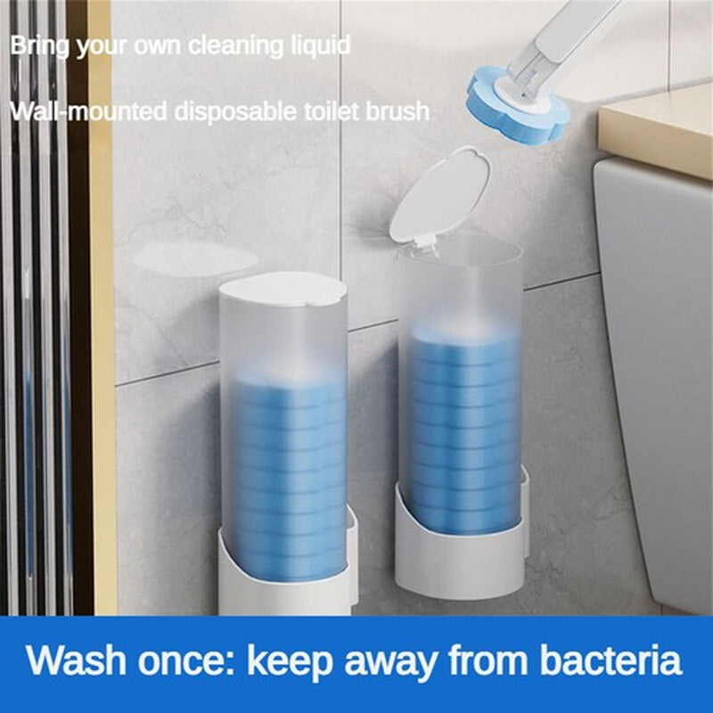 Disposable Toilet Brush Set Toilet Bowl Cleaning System Cleaners with Refills Uk