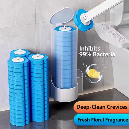 Powerful Disposable Toilet Brush, Flexible Cleaning Brush Head Deep Cleans Crevices, Fresh Scents Toilet Brush Refill Cartridges
